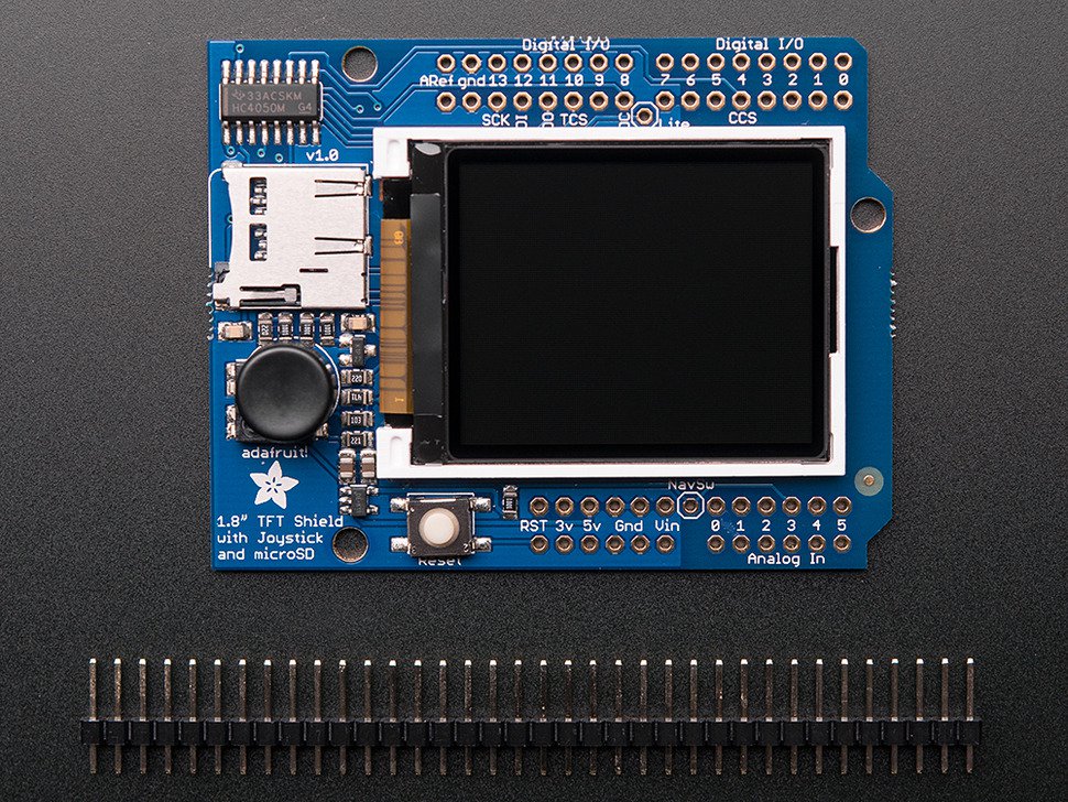 Adafruit 1.8" TFT Shield + Micro SD + Joystick